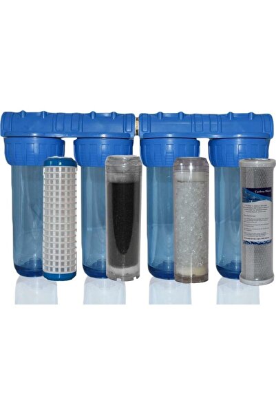 Aquatime Daire Bina Sayaç Girişi 4 Aşama Su Arıtma Sistemi Yıkanabilir - Gac ...