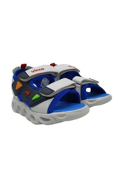 Vicco Boy's Blue Worked Sole Lightweight Sandals