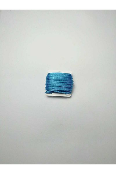 Eskişehir hobi sanat 5 Meters Turquoise Blue Parachute String - Macrame Bracelet and Necklace Set