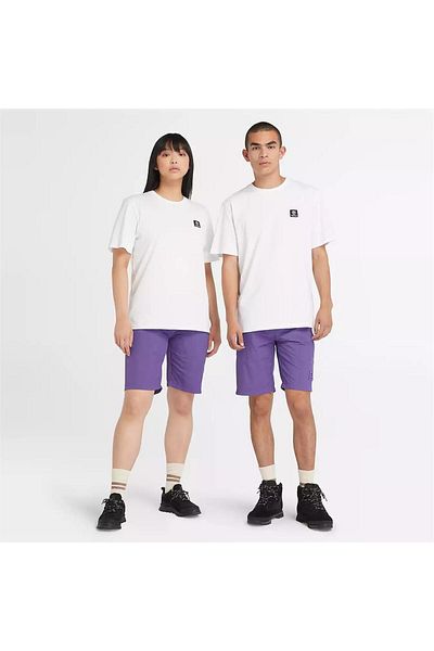 Timberland Ανδρικό μπλουζάκι με κοντό μανίκι υφαντό μπλουζάκι λευκό