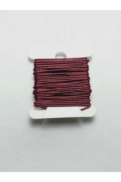 Eskişehir hobi sanat 3 Meters Claret Red Color Parachute String - 0.8 Mm Macrame Bracelet Necklace Design
