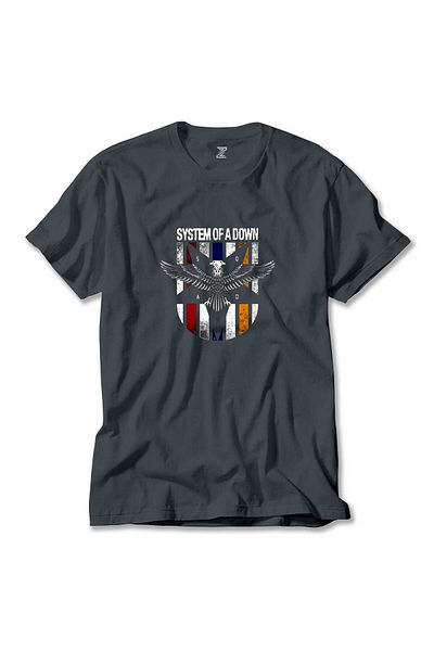 Z zepplin Μπλουζάκι καπνιστού χρώματος System of a Down Eagle Colors