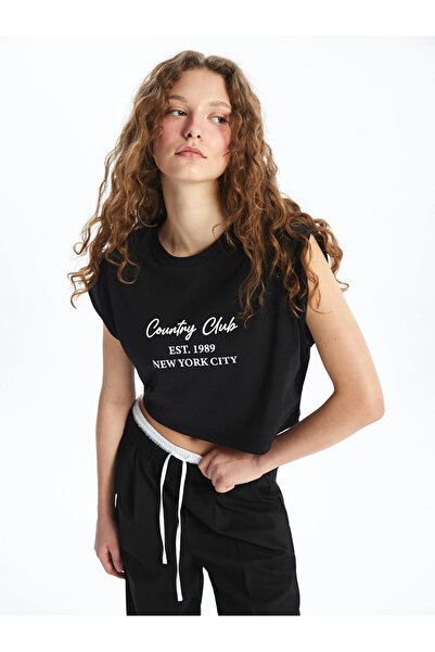 LC Waikiki XSIDE Γυναικείο Crop με στάμπα με λαιμόκοψη