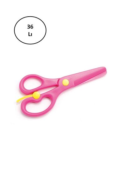 Mas 698 Plastic Children's Scissors 36 Pieces