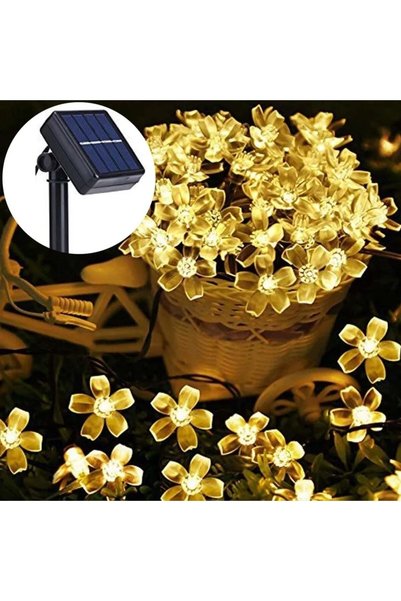 Yellowtech 30 Ledli Solar Çiçekli Bahçe Aydınlatma Dekorasyon Güneş Enerjili ...