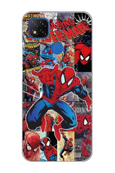 Magic Ring Xiaomi Redmi 9C / 10A Uyumlu Spiderman Aesthetic Tasarımlı Şeffaf ...