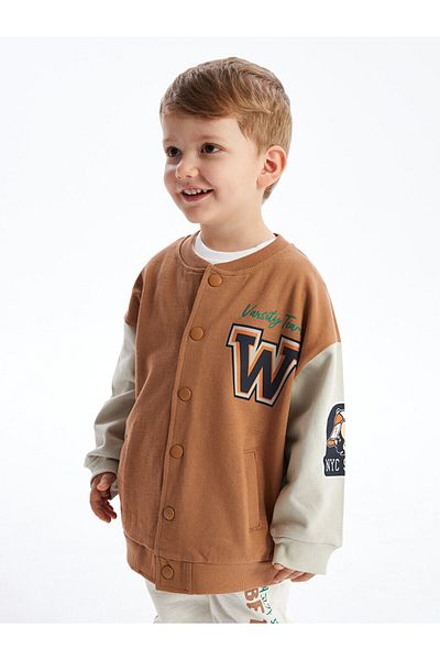 LC Waikiki LCW baby printed Baby Boy College Jacket