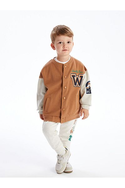 LC Waikiki LCW baby printed Baby Boy College Jacket