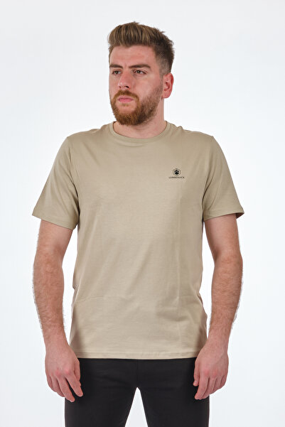 lumberjack Bisiklet Yaka Sütlükahve Erkek %100 Pamuk T-shirt 2sct1103fx