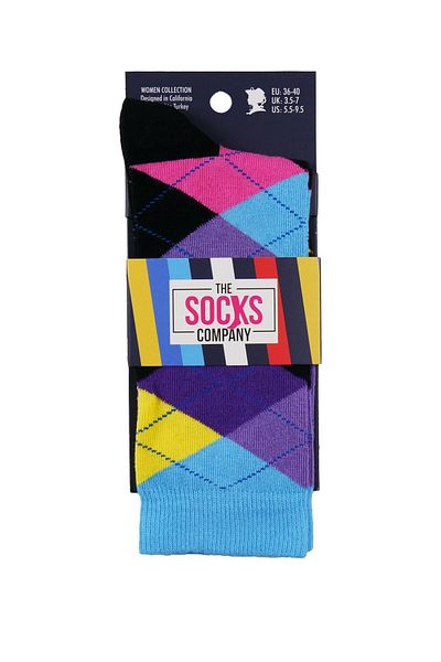 The Socks Company Patterned Multicolored Women's Socks 23kdcr270k