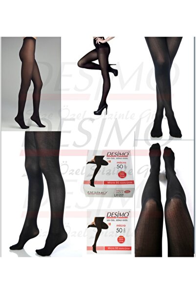 Desimo Pachet de 2 chiloți negri Micro 50 pentru femei