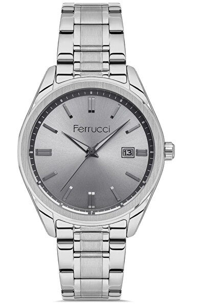 Ferrucci Men's Steel Cord Wristwatch Steel Case with Calendar Function Premiu...