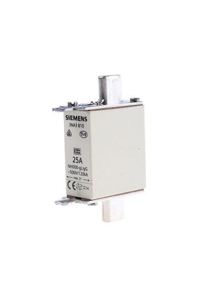 Siemens 3NA3810 NH Blade Fuse Spark Plug - 25A Size 000