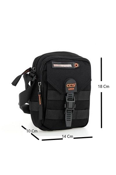 ÇÇS London 31401 Mini Geantă Messenger cu curea de umăr neagră