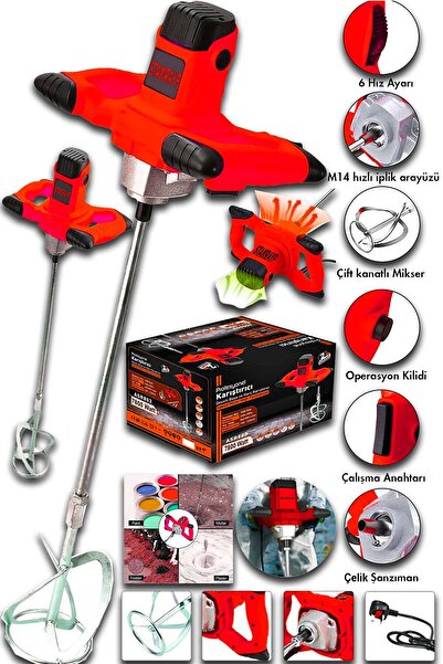 stanrayf Alman 7800 wat Çelik Dişli Şanzıman Bakır Sargı  Alçı Boya Ve Harç K...