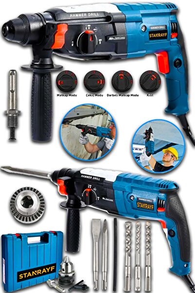 stanrayf Alman 9800 W Çelik Şanzuman Bakir Sargili Kırıcı Delici Hilti Matkap...