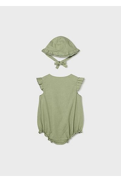 MAYORAL Baby Girl Green Jumpsuit with Hat 01603-030