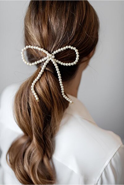 CSR AKSESUAR big bow collet clasp with pearls