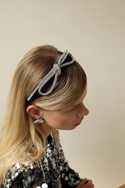 CSR AKSESUAR kristal taşlı fiyonk taç