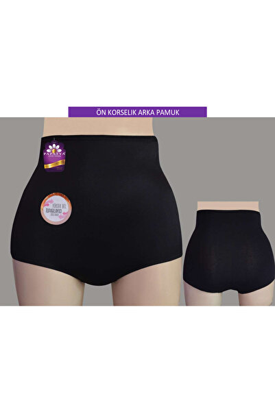 Papatya TOPARLAYICI YÜKSEK BEL BİKİNİ ÖNÜ KORSE ARKASI PAMUK KUMAŞ