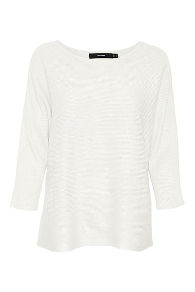 Vero Moda Strickpullover VMNORA 3/4 BOATNECK BLOUSE NOOS