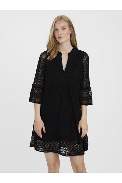 Vero Moda Bluse VMHONEY LACE 3/4 V-AUSSCHNITT TUNIKA FIL EXP