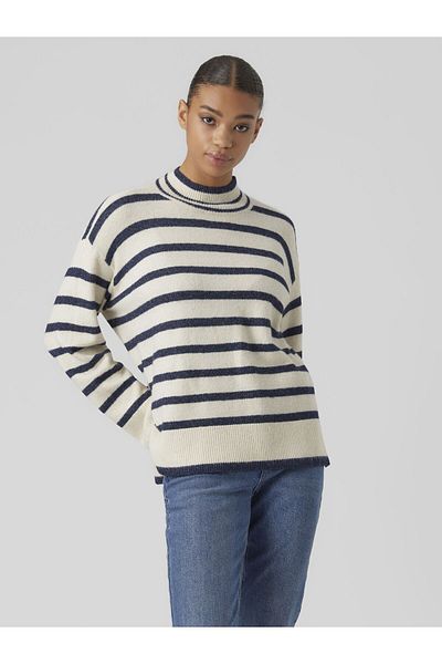 Vero Moda Strickpullover VMNELLY LS YÜKSEK YAKALI KAZAK GA BOO