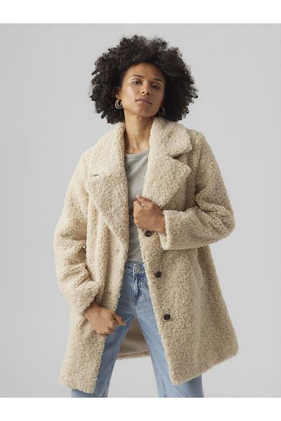 Vero Moda Teddyfell Mantel VMKYLIE AW23 TEDDY COAT BOOS