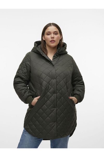 Veromoda Curve Mantel VMHAYLE HOOD 3/4 JACKET CUR EXC