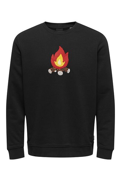 Only & Sons Sweatshirt mit Rundhalsausschnitt