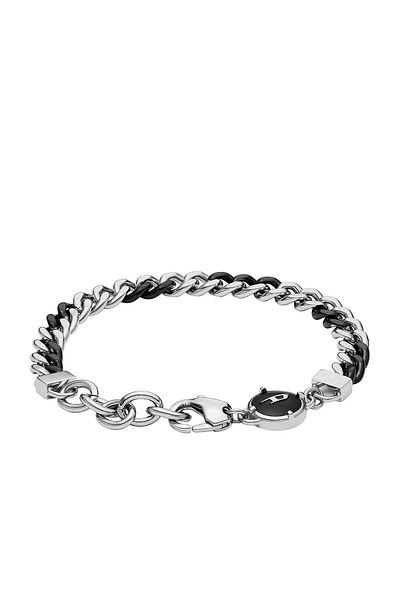 Diesel Steel Silberfarbenes Armband DX1498931