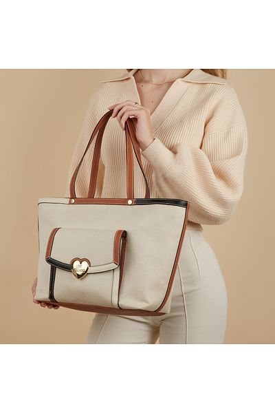 Love Moschino Kanevas Weiße Müşteri JC4044PP1ILH110A