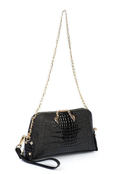 ONSTAR BAGS El Çanta Zincir Çapraz Askılı Iguana Desen Hediyelik Çanta