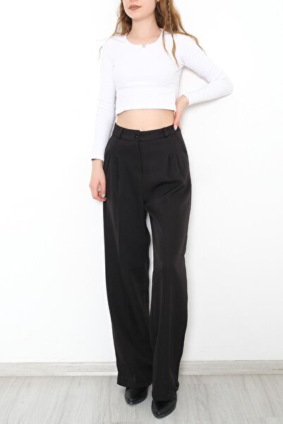 Moka Shopin Μαύρο παντελόνι Palazzo - 20709.683.