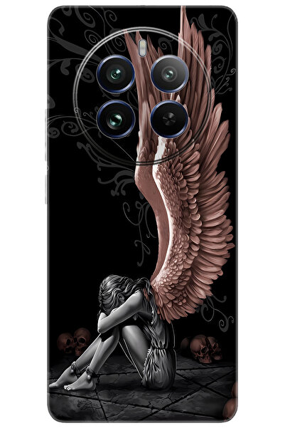 realme 12 Pro (RMX3842) Uyumlu Kılıf Desen Baskılı Silikon Enslaved Angel STK...
