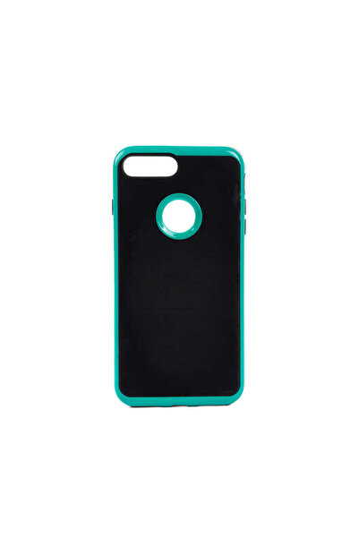 ZM STORE Apple  iPhone 7 Plus Uyumlu Kılıf Kenarları Renkli Arkası Mat Çizgil...