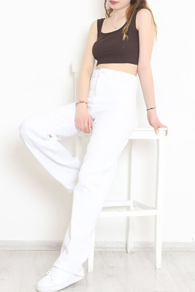 dressmix Casual Jeans τζιν Παντελόνι Λευκό