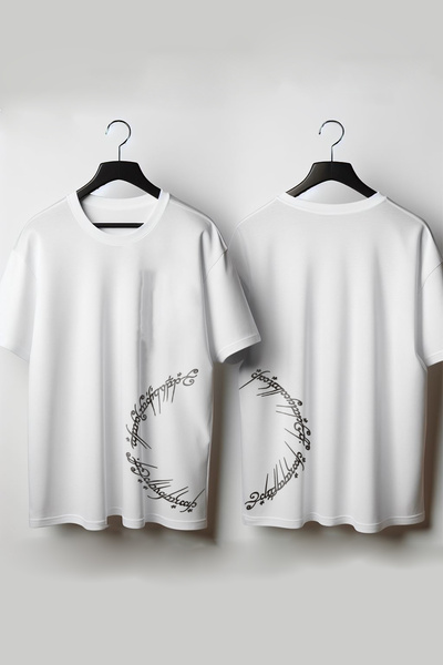 Vordevia Gospodar prstenova prsa i leđa Štampano Oversize kroj kalup okrugla ...