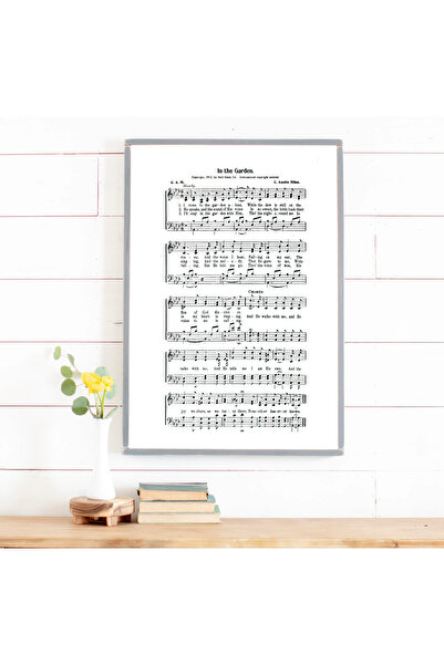 512 STORE İn The Garden Nota Çerçevesiz Poster 30x42