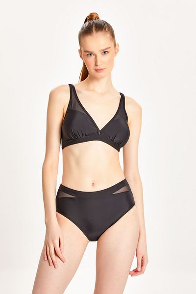 TOO SALTY SWIMWEAR ΓΥΝΑΙΚΕΙΟ ΣΕΤ ΜΠΙΚΟΝΙΟ ΨΗΛΟΜΕΣΟ ΜΑΥΡΟ ΤΟΥΛΙ ΛΕΠΤΟΜΕΡΗΣ ΣΕΤ 24s100st