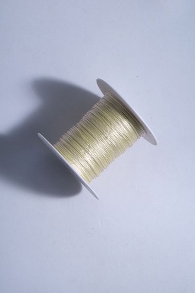 Eskişehir hobi sanat 100 μέτρα Tasbih - 0,6 mm Κρεμ Χρώμα κορδόνι
