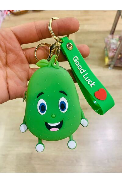 asilbaba Sevimli Meyveler Armut Cüzdan Anahtarlık Aksesuar - Good Luck