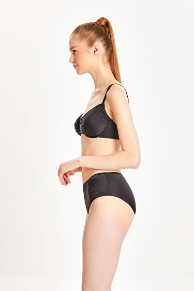 TOO SALTY SWIMWEAR KADIN BÜZGÜLÜ BALENLİ TOPARLAYICI YÜKSEK BEL BİKİNİ TAKIMI 24s101st