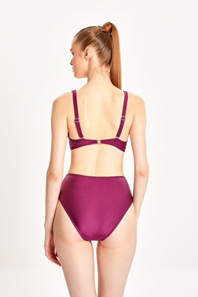TOO SALTY SWIMWEAR KADIN TOPARLAYICI YÜKSEK BEL ARKADAN AYARLI BİKİNİ TAKIMI 24S105ST