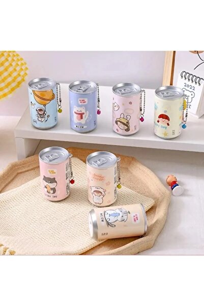 BEYZANA علبة مناديل مبللة على شكل سلسلة مفاتيح لطيفة على شكل زجاجة كولا قطعة واحدة