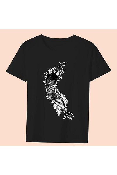 Advantage TrendFeather Map Black T-Shirt Model28 10083