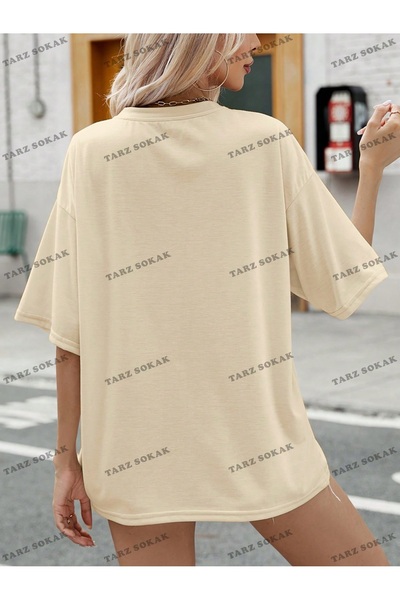 Advantage BAY Унісекс футболка з низькими плечима та серцевим принтом - KOD-1361