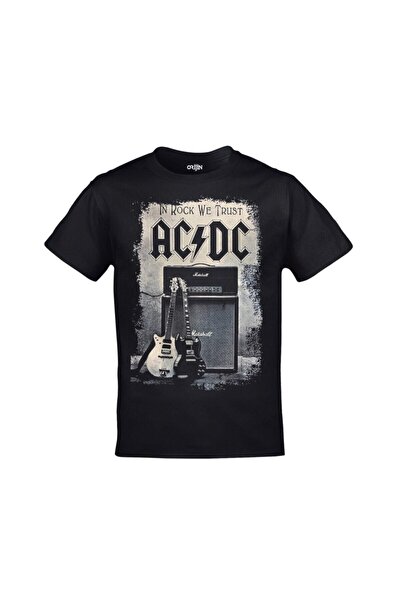Advantage TrendUnisex Black Ac Dc In Rock We Trust PrintedADR-TM-700