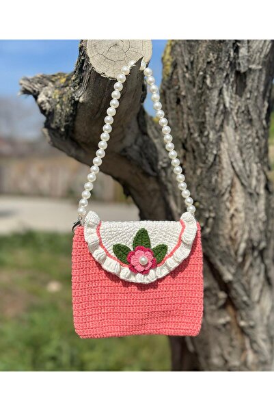 Surpie Shoes El Örgüsü Çocuk Çantası, Kız Çocuk Çanta