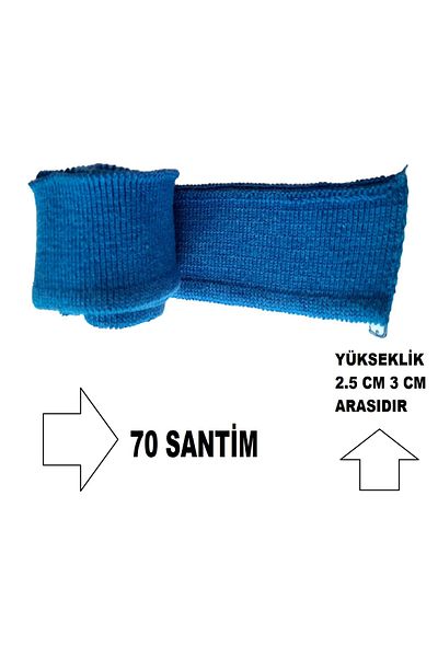 U5 FASHION Σετ 3 τεμαχίων με ραβδώσεις από χτενισμένο βαμβακερό γιακά - υφασμάτινη ταινία πλεκτών χόμπι πολλαπλών χρήσεων